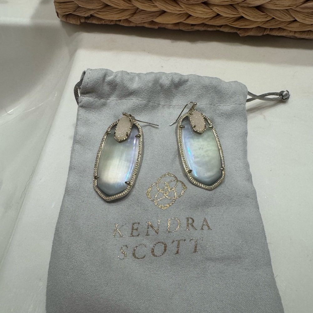 Kendra Scott Darcy Danielle Stella Iridescent Slate & Drusy Earrings